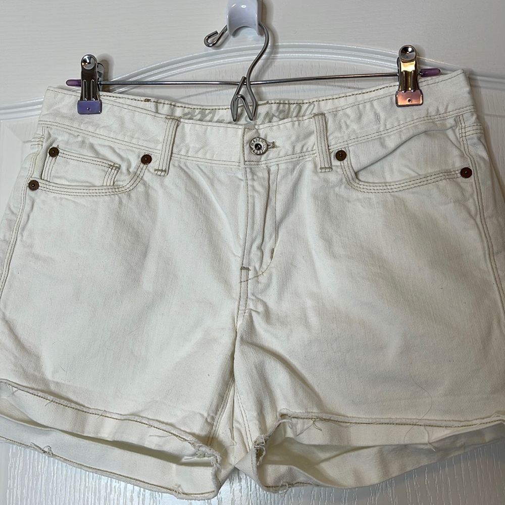 Madewell Shorts Cream Denim Jean Shorts 29